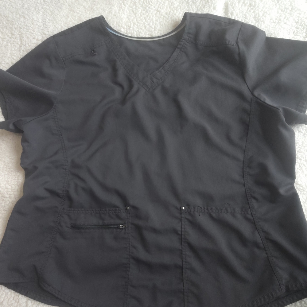 Scrubstar Dark Gray Short Sleeve Women's Top